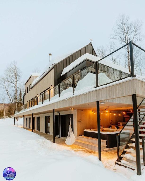 Chalet Flodhaus- Bord Riviere St-Maurice Saint Roch de Mekinac Exterior foto