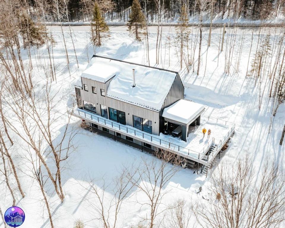 Chalet Flodhaus- Bord Riviere St-Maurice Saint Roch de Mekinac Exterior foto